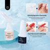 Picture of Beetles Nail Glue with Glue Remover Kit, 2 * 10ML Super Strong Nail Glue for Acrylic Press on Nails, Nail Glue Remover Easy to Remove Glue Off Fake Nails Nail Adhesive Remover with Cuticle Pusher
