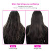 Picture of Hot Comb Hair Straightener Heat Pressing Combs - Ceramic Electric Hair Straightening Comb for Natural Black Hair Beard Wigs Holiday Gift- Pink