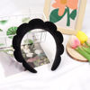 Picture of Ayesha Spa Headband for Women Sponge Headband for Washing Face Clouds Soft Hairband Makeup Headbands for Women Girls Shower Makeup Skincare (Black)