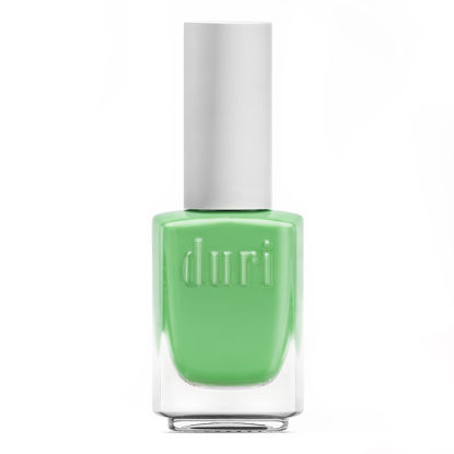 Picture of duri Nail Polish, 800 Giggling Away, Green with Yellow Undertones, Full Coverage, Glossy Finish, Quick Drying, Lasting, 0.45 Fl Oz