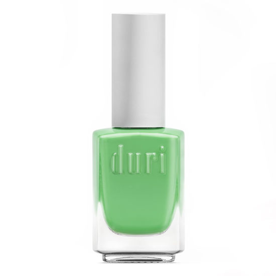 Picture of duri Nail Polish, 800 Giggling Away, Green with Yellow Undertones, Full Coverage, Glossy Finish, Quick Drying, Lasting, 0.45 Fl Oz