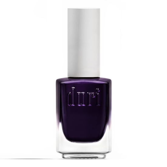 Picture of duri Nail Polish, 572 Purple Desire, Dark Shimmer Purple, Full Coverage, Lasting, Fast Drying, New Brush, Easy to Apply, 0.45 Fl Oz Cosmetics