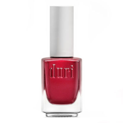 Picture of duri Nail Polish, 629 Strawberry Feeling, Red Metallic Shimmer, Semi Sheer, Glossy Finish, Fast Drying, 0.45 Fl Oz
