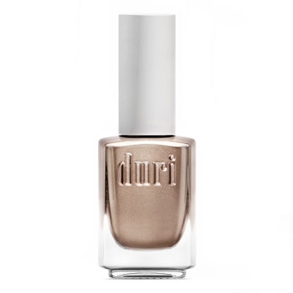 Picture of duri Nail Polish, 737 Libra, Rose Gold Metallic Shimmer, Full Coverage, Glossy Finish, Fast Drying, 0.45 Fl Oz