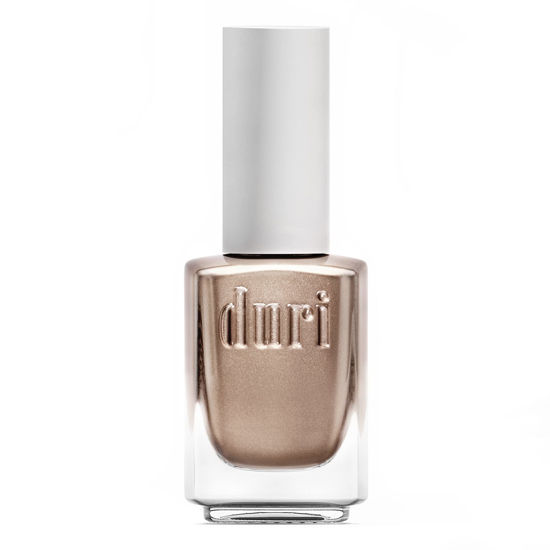 Picture of duri Nail Polish, 737 Libra, Rose Gold Metallic Shimmer, Full Coverage, Glossy Finish, Fast Drying, 0.45 Fl Oz
