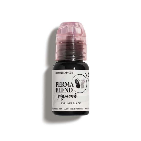 Picture of Perma Blend - Eyeliner Black - Microblading Ink for Permanent Eyeliner - Professional Tattoo Ink - Bold Black Tattoo Ink Makeup & Eyeliner, Vegan (0.5 oz)