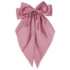 Picture of Large Hair Bows for Women Little Pink Silky Satin Hair Bow Hair Clips Long Tail French Hair Ribbon Coquette Bows Hair Accessories for Girls
