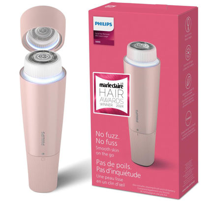 Picture of Philips Facial Hair Remover 5000 Series, Personal Groomer for Women, Cordless and Compact, with Hypoallergenic Head, Gentle and Quick Facial Hair Removal, Easy Touch-Ups, Model BRR454/00