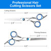 Picture of YUQGAOP Hair Cutting Scissors Set, Professional Stainless Cutting Hair Scissors, Barber Hair Cutting Scissors Thinning Shears Sharp Blades Hairdresser Haircut for Women/Men/Kids