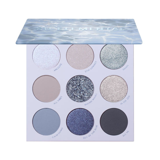 Picture of Colourpop So Elemental Shadow Palette - Blue & Silver Shadow Palette with Metallic and Matte Finishes - High-Pigment Makeup with a Long-Wearing Formula (0.3 oz)