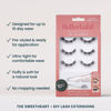 Picture of FlutterHabit Sweetheart Ready Set Starter Kit, DIY Eyelash Extensions, Lash Clusters for Women, Professional Quality At Home Eyelash Extension Kit, False Lashes, 3 Lash Sets, Lash Glue Included