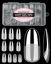 Picture of Medium Round Nail Tips,120PCS Pre Almond Round Buff Full Cover Shaped Nail Extenison Tips Half Matte Gel X Nail Tips Acrylic False Nail Tips