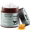 Picture of Beef Tallow for Skin, Tallow and Honey Balm (4.2 Oz), Tallow Face Moisturizer, Organic Grass Fed Whipped Beef Tallow with Honey Beeswax, Deeply Moisturizing for Face & Body, Unscented Fast Absorption
