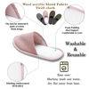 Picture of OSTADARRA 6 Pairs Spa Slippers, Non Slip Disposable Slippers For Guest, Washable Reusable, Which Can Be Used As Women Men, House, Indoor, Bathroom, Bedroom, Hotel, Bride Slippers (2 sizes)