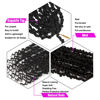 Picture of 2 Pack Passion Twist Crochet Hair 10 Inch Natural Black Pre-twisted Short Passion Twist Hair, Pre Looped Passion Twist Crochet Braids Bohemian Crochet Hair