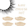 Picture of Lashes Natural Look False Eyelashes Wispy Faux Mink Lashes Fluffy Lash Extension Cat Eye Lashes That Like Eyelash Extensions 3D Short Volume Fake Eyelashes Curly Strip Lashes Pack by MilyBest, 7 Pairs