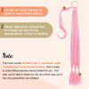 Picture of SEIKEA Long Braided Ponytail Extension with Hair Tie Straight Wrap Around Hair Extensions Ponytail Natural Soft Synthetic Hair Piece for Women Daily Wear 34 Inch 180 Gram Pink