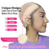 Picture of LABHAIRS Wig Cap with Grip Band for Keeping Wigs in Place, More Full Cap-wide Transparent Lace for Lace Front Wigs - Brown/Black/Nude Non Slip Cap Make Your Wig Be Glueless (Nude-S)