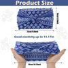 Picture of Yeshan Wide Bandana headbands for Women Boho Bandeau Headbands Knot Hair Scarf Bands Stretch Floral Printed Non Slip Headbands Elastic Turban Head Wraps Thick African Headbands,Pack of 6