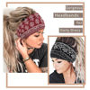 Picture of Yeshan Wide Bandana headbands for Women Boho Bandeau Headbands Knot Hair Scarf Bands Stretch Floral Printed Non Slip Headbands Elastic Turban Head Wraps Thick African Headbands,Pack of 6