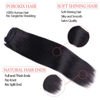 Picture of 30Inch Clip in Hair Extensions Real Human Hair Straight 8Pcs Remy Hair Extensions Clip in Human Hair with 18Clips Double Lace Weft 120g Natural Color