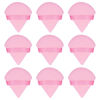 Picture of Flytianmy 9Pcs Triangle Powder Puffs, Face Makeup Puff for Body Loose Powder Beauty Makeup Tool Pink