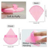 Picture of Flytianmy 9Pcs Triangle Powder Puffs, Face Makeup Puff for Body Loose Powder Beauty Makeup Tool Pink