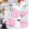 Picture of Flytianmy 9Pcs Triangle Powder Puffs, Face Makeup Puff for Body Loose Powder Beauty Makeup Tool Pink