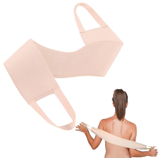 Picture of Lotion Applicator for Back, Self Back Tanning Applicator Back Lotion Applicators Tanning Back Applicator Double Side Used Soft Smooth Even for Lotions Mousses Creams