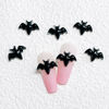 Picture of 100Pcs Black Halloween Miniature Bats Nail Art Charm Cartoon 3D Tiny Resin Bats Nail Art Rhinestones Flat Back Cute Small Nail Jewelry Charms Mini Bats Nail Rhinestone Diamonds for Nails Crafts Decor