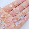 Picture of 100Pcs Colorful Starfish Nail Art Charms Fresh Summer Beach Nail Art Accessories Ocean Theme Starfish Sea Series Nail Rhinestone Diamonds Resin Crafts for Women Nail Art Supplies Manicure Decoration