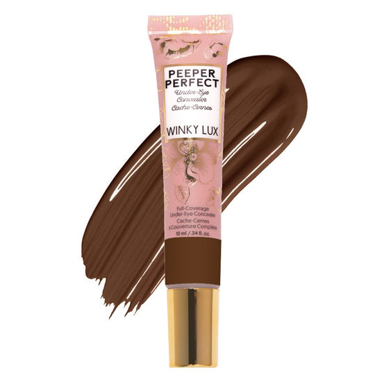 Picture of Winky Lux Peeper Perfect Under Eye Concealer, Makeup & Eye Brightener, Full Coverage Concealer for Dark Circles, Color Corrector & Eye Primer, With Collagen, Hyaluronic Acid & Vitamin E (Rich)