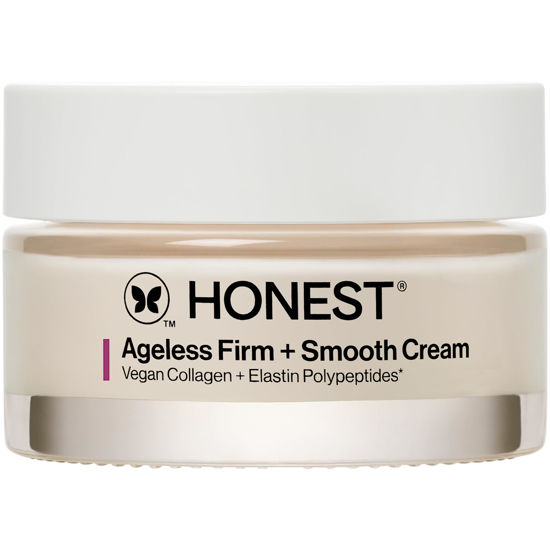 Picture of Honest Beauty Ageless Firm and Smooth Cream | Powered by Vegan Collagen and Elastin Polypeptides | Firmer, Smoother Looking Skin | Fragrance Free, EWG Verified, Vegan, Cruelty-Free | 1.7 fl oz
