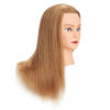 Picture of 20-22" 100% Human hair Mannequin head Training Head Cosmetology Manikin Head Doll Head with free Clamp Stand (Blonde)