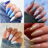 Picture of UNA GELLA Medium Almond Nail Tips, 12 Sizes Gel x Nail Tips Almond Shape, 120Pcs Pre-file Soft Gel Nail Tips Clear Acrylic Fake Nails Full Cover Nail Tips for Nail Extension DIY Salon Long Lasting