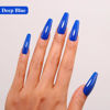 Picture of Imtiti Blue Gel Nail Polish, 0.5 Fl Oz Deep Blue Gel Polish Soak Off LED UV Nail Gel Polish Spring Summer Gel Nail Polish DIY Nail Art Starter Manicure Salon Gel Nail Kit