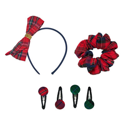Picture of Scunci by Conair 3pk Tartan Bow Headband, Barrette, and Scrunchi Set - teen girl gifts trendy stuff - beauty gifts - hair accessories for girls and women - Tartan