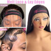 Picture of Elastic Bands for Wig Lace Front and Baby Hair - Wig Grip Headband Edge Wrap to Lay Edges and Keep Wigs in Place - 4 Pcs Wig Accessories