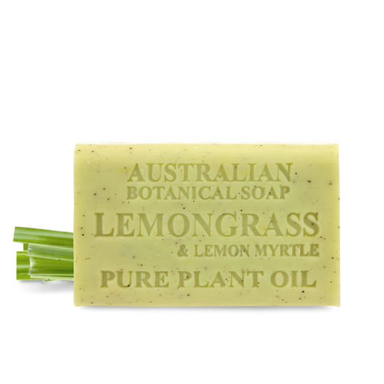 Picture of Australian Botanical Soap, Lemongrass & Lemon Myrtle 6.6 oz. (187 g) Soap Bar | Natural Soap Base | All Skin Types | Women & Men | Shea Butter Enriched Bar Soap - Pack of 1