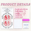 Picture of Christmas Press on Nails Short Almond MABKJLF Red Fake Nails Winter False Nails with Designs Christmas Hat Snowflake Glossy Glue on Nails Xmas Acrylic Nails for Women Girls 24 Pcs