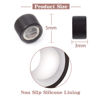 Picture of Vlasy 200Pcs 5mm Silicone Lined Micro Ring Beads for Hair Extensions 5Colors Apply (200Pcs Dark Brown)