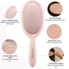Picture of FRAMAR Glitter Hair Brush Detangler - Wet Hair Brush For Girls, Hair Detangler Brush, Glitter Brush Hair, Kids Hair Brush Wet, Detangle Brush, Wet Hairbrush, Wet Detangler Hair Brush - Rose Gold