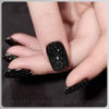 Picture of GAOY Black Reflective Glitter Gel Nail Polish, 16ml Flash Holographic Soak Off Gel Polish, UV Light Cure for Nail Art DIY at Home, 2910 Space Glitter