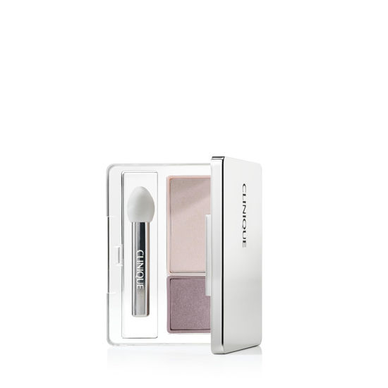 Picture of Clinique All About Shadow Duo Eye Shadow Makeup | Safe For Sensitive Eyes, Twilight Mauve/Brandied, 0.05 Ounce