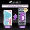 Picture of Gelike EC Soft Gel Full Cover Nail Tips Kit for Soak Off Nail Extensions, 552 Pcs Clear Medium Square Gelly Tips Pre-buff PMMA False Press on Nail Tips, 12 Sizes