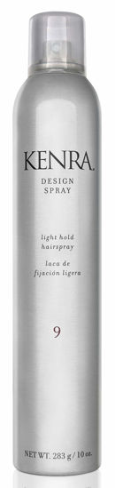 Picture of Kenra Design Spray 9 | Light Hold Hairspray | Tames Frizz & Flyaways | Lightweight, Brushable Formula | All Hair Types | 10 oz