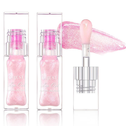 Picture of 2Pcs Magic Color Changing Moisturizing Lip Glow Oil Plumping Glimmer Glow Lipstick, Hydrating Lip Gloss Lip Balm Transparent Lip Care, Long Lasting Moisturizing Non-sticky Fresh Texture Lip Oil