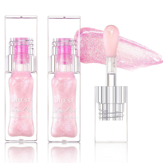 Picture of 2Pcs Magic Color Changing Moisturizing Lip Glow Oil Plumping Glimmer Glow Lipstick, Hydrating Lip Gloss Lip Balm Transparent Lip Care, Long Lasting Moisturizing Non-sticky Fresh Texture Lip Oil