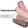 Picture of Eyeshadow Quads, Blendable Matte, 4 Bright Nude Champagne Gold Light Dark Brown Eyeshadow,Metallic and Shimmer Finishes, Velvety Pigmented Creamy Formula, Eye Shadow for Older Women A Built-In Mirror