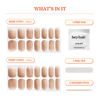 Picture of Heyhae Semi Cured Gel Nail Strips | Sun Cured Gel Nail Wraps No LED Lamp Needed Easy Apply & Remove | Includes 28 strips, 1 Prep Pad, 1 Nail File & 1 Wooden Stick - Hey, You're Gorgeous